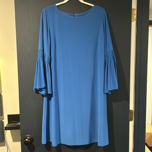 Lane Bryant 14/16 blue dress with fun sleeves